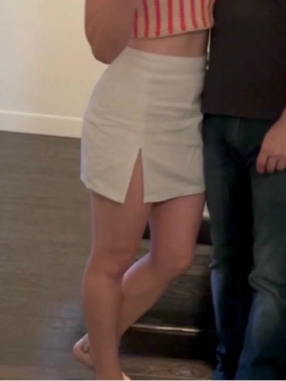 Princess Polly Lioness The Lola White Mini Skirt with Side Slit